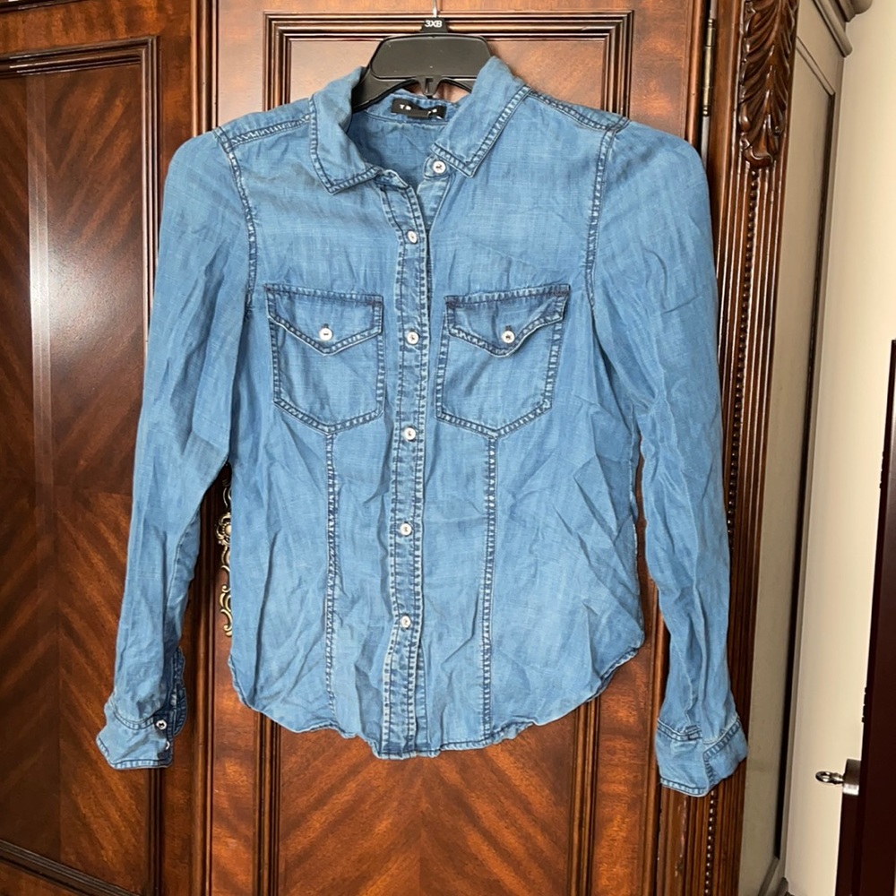 Denim Button Down - image 1